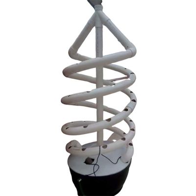 Cultures sans sol Contrôle biologique Tubes hydroponiques à double hélice pour intérieur