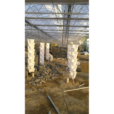 Plastique moderne empilant pot de fleurs verticales pour la culture de substrat
