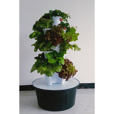 Plastique moderne empilant pot de fleurs verticales pour la culture de substrat