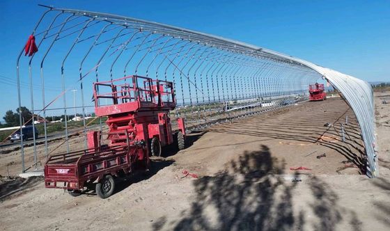 Serre solaire Serre en plastique pour la culture des légumes Acier galvanisé