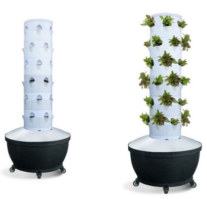 Système de culture hydroponique en gros Prix d'usine Tour avec lumière de croissance LED Système d'aéroponie de jardin