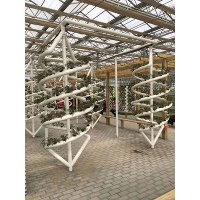 Cultures sans sol Contrôle biologique Tubes hydroponiques à double hélice pour intérieur