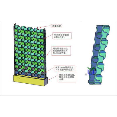 Fabricants en Chine en gros jardin vertical extérieur plante d'arrosage autonome mur vert à vendre