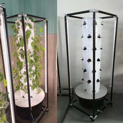 Système hydroponique Tour aéroponiqueJardin hydroponique rotatif Pour les légumes à feuilles