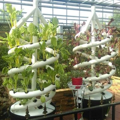 Système d'hydroponie verticale de ferme en spirale