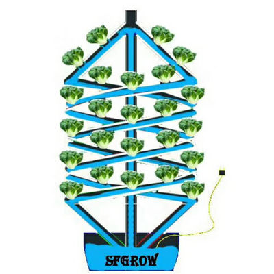Plante double hélice hydroponique en rotation Agriculture spirale NFT Système hydroponique